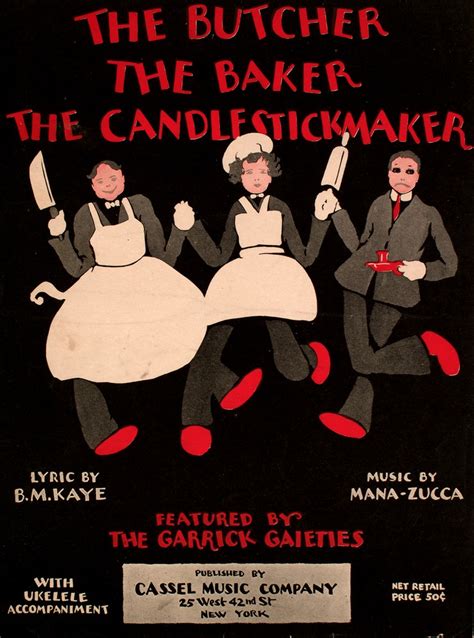 the butcher the baker the candlestick maker Doc